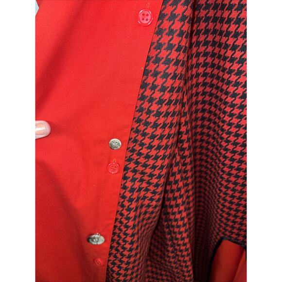 Vintage JH Collectibles Trench Coat Womens Size 4 Red Duster With Liner - Picture 6 of 16